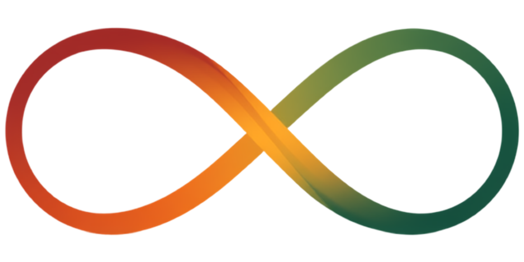 Infinity symbol representing dual heritage